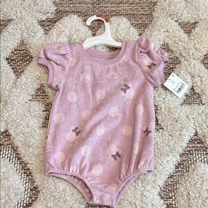 Disney Lavender Bow Bodysuit